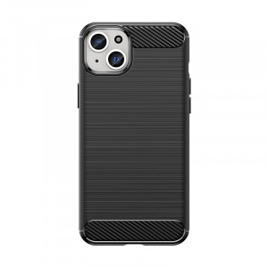 Силиконов гръб Carbon - iPhone 15 Plus черен - Img 1