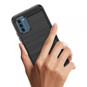 Силиконов гръб Carbon - Nokia C300 черен - Img 5