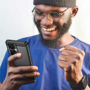 Силиконов гръб Carbon - OnePlus Nord CE 3 черен - Img 7