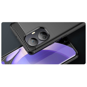 Силиконов гръб Carbon - Realme 10 Pro+ 5G черен - Img 8