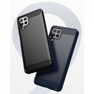 Силиконов гръб Carbon - Samsung Galaxy A22 черен - Img 3