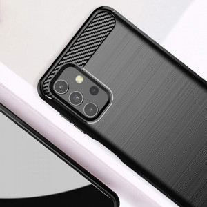 Силиконов гръб Carbon - Samsung Galaxy A32 5G черен - Img 5