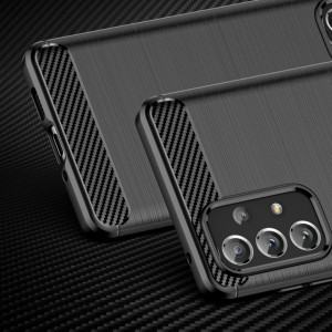 Силиконов гръб Carbon - Samsung Galaxy A73 5G черен - Img 2