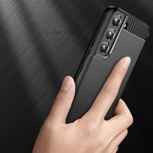 Силиконов гръб Carbon - Samsung Galaxy S22+ черен - Img 5