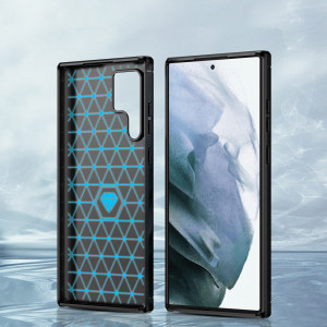 Силиконов гръб Carbon - Samsung Galaxy S23 Ultra черен - Img 5