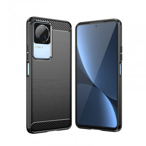 Силиконов гръб Carbon - Xiaomi Poco F4 черен - Img 4