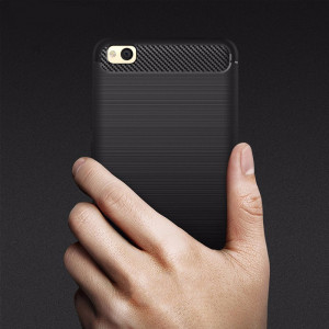 Силиконов гръб Carbon - Xiaomi Redmi 4A син - Img 8