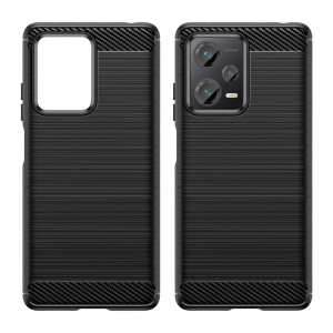 Силиконов гръб Carbon - Xiaomi Redmi Note 12 Pro+ 5G черен - Img 8