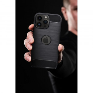Силиконов гръб FORCELL Carbon - iPhone 12 Pro Max черен - Img 17