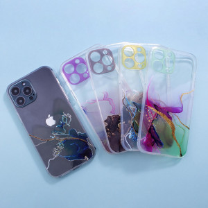 Силиконов гръб Marble - iPhone 12 Pro Max мента - Img 7
