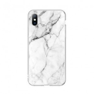 Силиконов гръб WOZINSKY Marble - Xiaomi Mi 10 Lite бял - Img 2