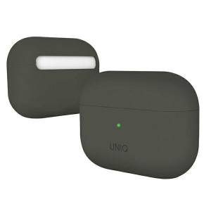 Силиконов калъф за слушалки UNIQ Lino - AirPods Pro сив - Img 7