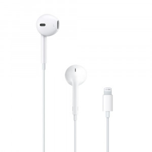 Слушалки с кабел APPLE EarPods с Lightning MMTN2ZM/A бели - Img 1
