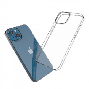 Тънък силиконов гръб 0.5mm - iPhone 14 прозрачен - Img 6