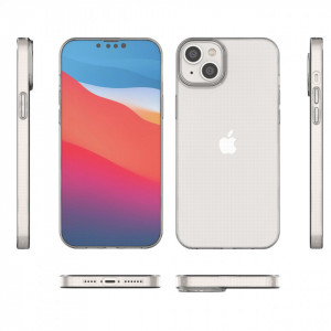 Тънък силиконов гръб 0.5mm - iPhone 14 Plus прозрачен - Img 3