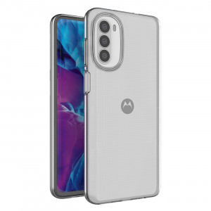 Тънък силиконов гръб 0.5mm - Moto g52 / g82 прозрачен - Img 1