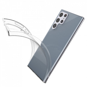 Тънък силиконов гръб 0.5mm - Samsung Galaxy S22 Ultra прозрачен - Img 8