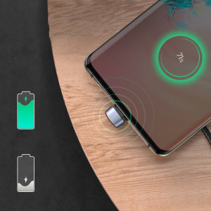 180° кабел за зареждане и данни за геймъри с оплетка UGREEN USB Type A към USB Type C 1m 3A 18 W с бързо зареждане AFC FCP сив (70313) - Img 3