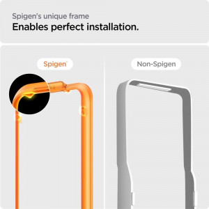 2 бр. закален стъклен протектор SPIGEN Align Master FC с инструмент за поставяне - iPhone 15 Pro Max черен - Img 7