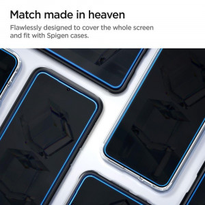 2 бр. закален стъклен протектор SPIGEN TR Ez Fit с инструмент за поставяне - Samsung Galaxy S23 - Img 8