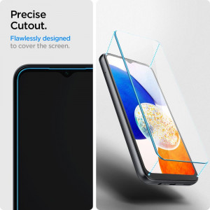 2 бр. закален стъклен протектор SPIGEN TR Slim - Samsung Galaxy A14 / A14 5G - Img 7