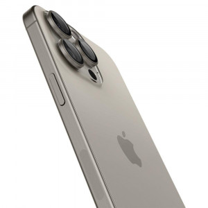 2 бр. протектор за камера SPIGEN Optik TR Ez Fit - iPhone 14 Pro / Pro Max / 15 Pro / Pro Max natural titanium - Img 4