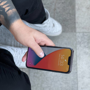 5D Full Glue закален стъклен протектор с пълно покритие WOZINSKY - Nokia 5.4 с черна рамка - Img 10