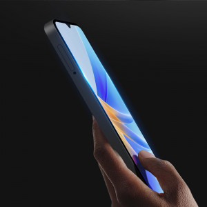 9D закален стъклен протектор с пълно покритие DUX DUCIS - OPPO A17 с черна рамка - Img 7