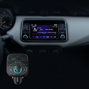 Bluetooth 5.0 FM трансмитер за кола UGREENсъс зарядно 3x USB Type A / четец за SD и Micro SD карти 4.8A (CD229) черен - Img 8