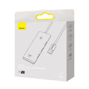 USB хъб BASEUS Lite Series USB Type A към 4x USB Type A 3.0 5Gb / s (WKQX030101) черен - Img 5