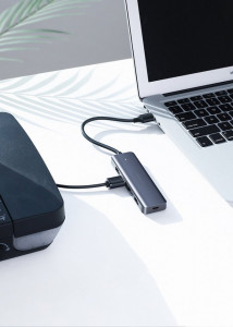 USB хъб UGREEN USB Type C към 4x USB Type A 3.2 Gen.1 и USB Type C Power Delivery (CM219 70336) сив - Img 9