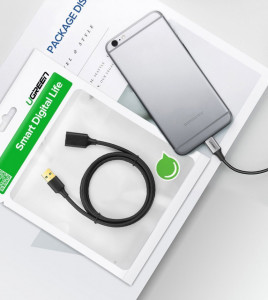 USB 3.0 удължител UGREEN 1.5m (US129 30126) черен - Img 7