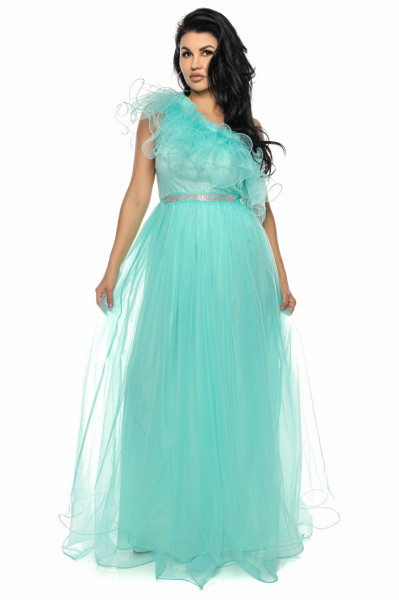 Rochie lunga tulle menta U