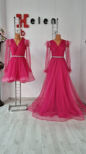Set Plasa fucsia lung