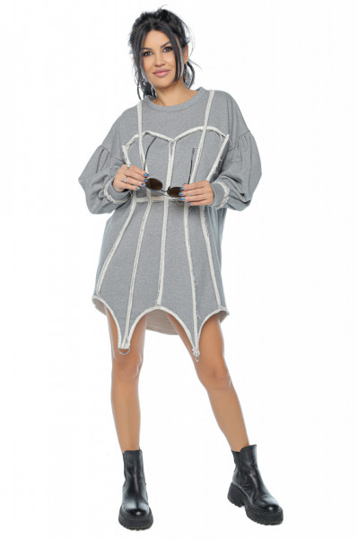 Hanorac oversize gri