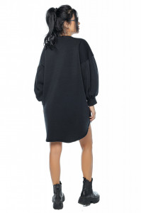 Hanorac oversize negru - Img 5