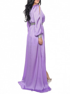 Rochie din satin lila - Img 5
