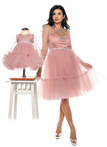 Rochie Ema roz antic - Img 4