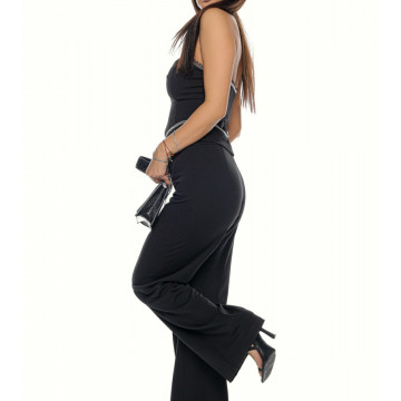 Compleu 2 piese corset si pantalon larg Alyda - Img 3