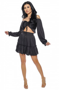 Compleu satin negru - Img 3