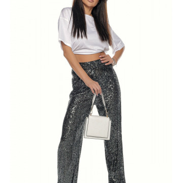 Pantalon larg din paiete Emma - Img 6