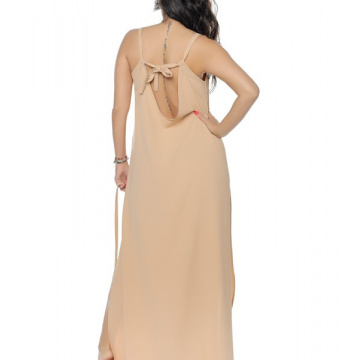 Rochie Sarah lunga bej - Img 2