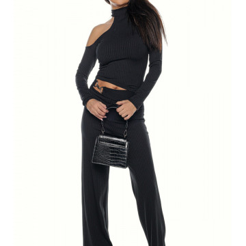 Compleu 2 piese cu pantalon larg si bluza sexy Lonna2 - Img 8