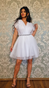 Set Anne alb scurt - Img 1