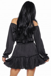 Compleu satin negru - Img 5