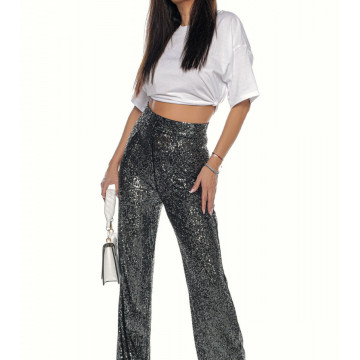 Pantalon larg din paiete Emma - Img 7