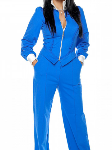 Pantalon trening H 01 albastru - Img 1