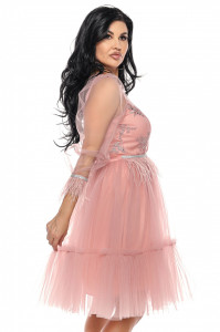 Rochie Ema roz antic - Img 6