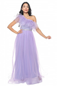 Rochie lunga lila U - Img 3