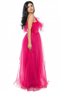 Rochie lunga tulle fucsia U - Img 5